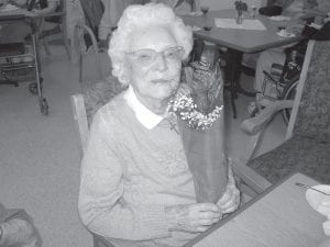 Millie Mainella is 102 years of age and was born on January 16, 1908.