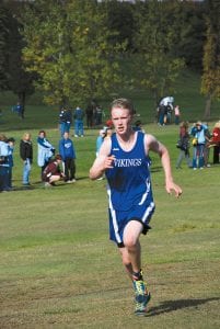 Super sophomore Kieran Scannell finished 5th palce at the Swain Cross Country meet.