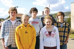 Staff photo/ Rhonda Silence The Middle   School      Knowledge      Bowl team  has had a first and second   place finish in their two competitions this year. The team members are (L-R, front) Libby Zafft, Danielle Hansen. (L-R, back) Daniel Ahrendt, Will Seaton, Lars Scannell, Sean MacDonell.