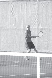 Cecelia Schnobrich and her doubles partner Molly Zafft won their first round at the Region 7A North sub-section individual competition in Virginia, MN on Wednesday, October 13. The girls lost to the top seeded doubles team from Virginia, but they gave them a good fight.