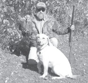 This local fellow had a good day of grouse hunting with his dog, Ripper III last week. Reports from local hunters have been good. Nearly everyone has a bird or two in their freezer.