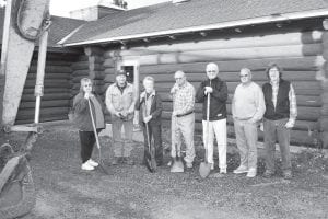 The Johnson Heritage Post received a grant from the Lloyd K. Johnson Foundation for an addition to the back of the gallery and some remodeling to the inside of the building. The new addition will be used for climate-controlled storage of the Johnson Heritage Post permanent collection, storage of files and other important documents, and a workspace for installing exhibits. The original drawings for the addition were done by Russell Zenk, architect, and subsequently modified and completed by Larry Boen, Osten Boen Designs. All drawings were approved by a structural engineering firm. The general contractor for the addition will be Smith Construction, Duane, Chad and Jared Smith. The addition to the Johnson Heritage Post was started Oct. 12, with Edwin E. Thoreson Construction doing the digging. Shown are Alta McQuatters, Steve Netland, Mildred Thoreson, Gene Erickson, Robert Pratt, Duane Smith, and Don Davison. Steve is the machine operator from Thoreson’s; Duane is the primary contractor; Alta is president of the Cook County Historical Society; and Mildred, Gene, Bob and Don are Society board members.