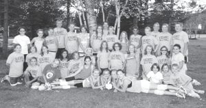 The energetic girls on the fourth and fifth grade volleyball teams are: (L-R, front) Reilly Wahlers, Ashlee Smith, Bayley Cox, Sarah Toftey, Hannah Toftey, Tarin Hanson, Emily Jacobsen, Andrea Larsen, Claire LaVigne, Sela Backstrom. (L-R, middle) Jasmine Smith, Raina Ryden, Maya McHugh, Laura Jean Foster, Elsa Lunde, Sophi Eliasen, Alyssa Martinson, Hannah Vander Heiden, Emma Smith, Alyssa Fenstad, Daphne Lacina, Jazzmin Blackwell. (L-R, back) Wellesley Howard-Larsen, Zoey Anderson, Krissy Backstrom, Coach Kirstin van den Berg, Clair Sherburne, Alicia Smith, Abby Prom, Coach Sue Prom, Meredith Sutton, Jade Wilson, Molly Thomas, Kya Brazell, Coach Sherri Deschampe, Mariah Deschampe, Maranda Deschampe. (Not pictured Sarah Gonzales, Taylor Hartung, Autumn Sturm, Coach Kayla O’Bryan)