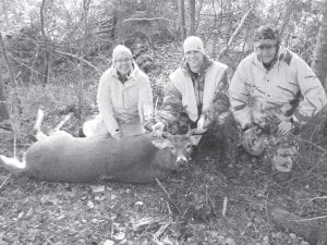 Jake Shaffer of Elk River shot this 10-point buck in the Hovland area on Saturday morning, November 6. It field dressed at 239 pounds and was in the lead in the Big Buck contest at Buck’s Hardware for a while. Jake is the grandson of Gail and Terry Englund of Grand Marais.