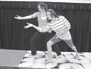 Sarah O’Phelan of Grand Marais is featured in an upcoming play at the Arts High School at the Perpich Center for the Arts in Golden Valley. Sarah (left) is the 18-year-old daughter of Michael and Maureen O’Phelan of Grand Marais. Also in the picture is classmate Emily Klinger of Becker.