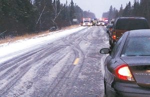 A two-car accident on Highway 61 on Sunday, November 21, blocked traffic on Highway 61 for about an hour as three Cook County ambulances responded to transport four patients.