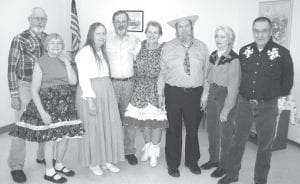 The Arrowtippers are (L-R) Palmer and Nelda Westerlind, Alicia and Steve Deschene, Florence and George Bloomquist, and Bobbie and Dick Bockovich.