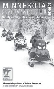 Snowmobilers can find information about the state trail sticker and more in the 2010 – 2011 Minnesota Snowmobile regulation book, available at all electronic licensing agents throughout Minnesota.