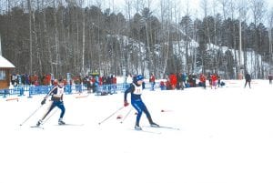 The Cook County Nordic skiers enjoyed a few days of practice on snow before heading to the Grand Rapids Invite in Coleraine on Saturday, December 11. Junior Alex Ditmanson got off to a good start at the Mount Itasca Invite.