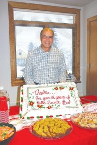 During the break between the meetings of the Cook County Human Services Board and the Cook County Commissioners last Tuesday, a small group gathered to say goodbye to outgoing County Commissioner Bob Fenwick.