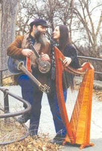 Traditional folk music duo Curtis & Loretta will be appearing at the Arrowhead Center for the Arts on Saturday, January 15. Expect 1800 period costumes and amazing music from period instruments, including banjo, celeste (an antique keyboard that plays bells), folk harp, mandocello, harmonica, and guitar.