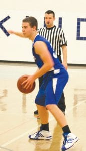 Colin Everson hit three 3-point shots in the Vikings narrow loss to unbeaten Lakeview Christian Academy last Friday. Everson played an outstanding game on defense as well as offense on the night.