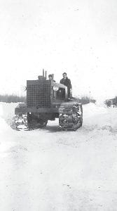 This photo annotated “Swiglewksi on Cat - 1939” is from the collection of Joe Spitznagle. Spitznagle was assigned to Civilian Conservation Corps camp 722 in Hovland. It was a tough winter for the camp, according to the Camp Chips newsletter, which reported that a CCC enrollee had been stricken with scarlet fever. The enrollee was sent to the Burns and Christianson hospital in Two Harbors, where Camp Chips reported, he “has successfully combated the scarlet fever.” In the meantime, the camp was quarantined, leading to another item in Camp Chips under Barracks’ Notes which declared “Many a sleepless night must have been endured by the people of Grand Marais during our recent quarantine. Without the usual Hovland turnout, the town must have been pretty dead.” Enrollees did find time to get some work done though. Forestry News reported that the T40 Cat and bulldozer had been repaired. Perhaps it was the Cat pictured here.