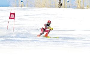 Minus 20 degree weather didn’t deter the Lutsen junior racers at Giants Ridge on Sunday, January 9. Jack Viren won his first-ever second-place victory on the tough Giants Ridge course.