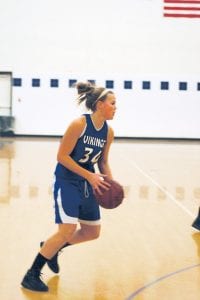 Brea Boomer has had an outstanding year for the Vikings. She is one of the top rebounders in the conference and, along with playing tenacious defense, consistently scores in double figures.