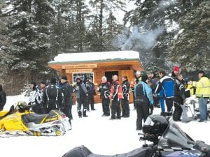 It takes a community to fight ALS. At stops along the 370-mile Blackwoods Blizzard Tour route on February 3-5, snowmobile clubs and businesses provided lunches for riders. This stop was hosted by Voyageur Snowmobile Club of Two Harbors. All of the proceeds of the Blackwoods Blizzard Tour go to assist ALS patients and their families and for research to find a cure. The 2011 Blizzard Tour raised $650,000.