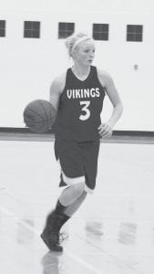 Ailee Larson has had a tremendous senior year for the Vikings. She ranks in the top 15 in scoring in the conference and plays tenacious defense. Ailee, a guard, is also a great passer, ball handler and rebounds well. She is one of the big reasons the Vikings are 18-2 on the year.