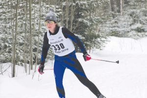 Above right: Audrey Summers, pictured here at the last home meet at Pincushion Trails, finished 23rd, a great position for a ninth-grader in Section 7. Right: Ben Seaton had two consistent races, finishing 32nd overall in the competitive Section 7 field.