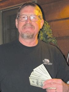 Pat Terry was the lucky raffle winner. He had his choice of a trip to Las Vegas or Florida or $1,000 cash. He happily took the cash.