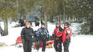 Middle left: Enjoying one of the last rides of the season were Liddy Pearson, Lisa Nelson, Rose Thoreson, and Nicole Borman.