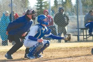 Dylan Quaife called for a pitch on the outside corner and while he waited for the ball the umpire leaned in to see if it was a ball or a strike. After playing five solid innings and down only one run, the Vikings fell apart in the sixth inning and were ten-runned by Silver Bay in this game.