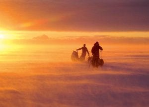 The wind whipped up for three days when the team from North American Odyssey was crossing Great Bear Lake in Canada. All told, Dave and Amy Freeman will cover 11,700 miles in their three-year adventure they are chronicling in a book and using to teach up to 70,000 students worldwide in their outdoor classroom series. The Freeman’s live in Lutsen when they aren’t out in the bush.