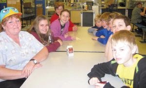 On Monday, March 28, the Sawtooth Elementary student council met with food service provider, Linda Bockovich, to talk about the new salad bar that will be coming to the school cafeteria. They also talked about the lunch menu and if students could bring in their favorite recipes to share with the cooks. They discussed the nutritional guidelines that those recipes would need to follow.