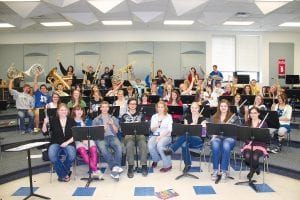 The Cook County High School Band earned Superior ratings at the Minnesota State High School League State Band Festival on Friday, April 29. They took a break from practicing for this photo last week. Congratulations to the band!