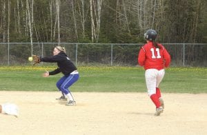 CeCe Olsen had an outstanding day fielding the ball in the Vikings' win against Ely. Olsen, like many of her teammates, missed a couple of games due to injuries in this weather-shortened softball season. She is just a junior and will be back next year for the Vikings.