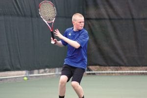 Lars Scannell played at the No. 2 singles position for the Vikings this year. Lars had a great tournament and almost qualified for state this year.