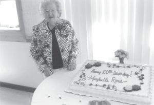 Cook County’s West End has had two significant celebrations in the month of May. On May 28, Art and Lavone Anderson celebrated their 50th wedding anniversary. And on May 7, MayBell Skou was honored on her 100th birthday. MayBelle is pictured with her beautiful cake. Both celebrations were held at the Schroeder Town Hall and included friends and family from all over the United States as well as all along the North Shore.