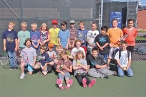 Enjoying the QuickStart 10 & Under and Stars Division this spring were: (Seated in front) Alyssa Fenstad-Lashinski and Sela Backstrom. (L-R, kneeling) Andrea Larsen, Pete Sutton, Adam Dorr, Ole Sorensen, Halle Lamb, Jackson Fenner, and Chase Gwash. (L-R, back) Ethan Sporn, Connor Somnis, Luke Johnson, Sophie Eliasen, Leif Anderson, Will Ramberg, Seth Kemp, Tristen Bockovich, Reilly Wahlers, Isak Terrill, Jayden Grivette and Wellesley Howard-Larsen. (Not pictured Jessica MacCudden, Abbie Crawford, Jaymie Kirk, Claire LaVigne, Joshua Prom, Chloe Blackburn, Andy Kern, Abby Prom, David Blackburn, Noah Works, and Meredith Sutton.)