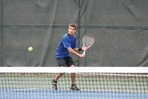 CCHS Junior David Bergstrom lost his two matches at the Minnesota Class A State Individual Tennis Tournament on Thursday, June 9, but played extremely well. He won the first set 6-4 against the defending state champion before losing 4-6, 6-1, 6-1. Bergstrom played well in the Consolation Bracket but lost 6-3, 6-4 to Jordan Otto of St. Cloud Cathedral High School. Overall Bergstrom only lost to three players all year.