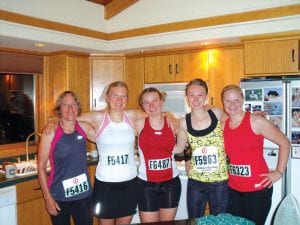 When they could, these ladies trained together for Grandma’s Marathon and because of their dedication, all had fine races in the 35th running of the 26 mile 385 yard event. (L-R) Laurie Senty, Kelly Senty, Tess Senty, Kayla O’Bryan and Hannah (Palma) Laky. Following the race the Sentys traveled back to Grand Marais where Kelly finished her day by getting married to longtime beau, Kyler Hawkins. Congratulations Kelly and Kyler!