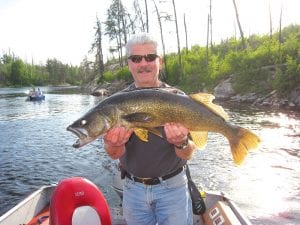 Father’s Day, June 19, was a great fishing day for Don Weber from Medina, MN. Don was fishing on Saganaga Lake with his 17-year-old son, Jake. Don said it took some time to tire the 30-incher out enough to reel it in. The fish was released, with the men carefully watching to make sure it was fully recovered before letting her go free. The fish was caught at an undisclosed location on the Canadian side of Lake Saganaga.