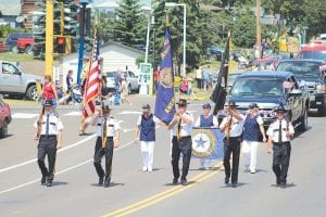 Starting the Fisherman’s Picnic Parade off in a patriotic way was the American Legion Post 413 Color Guard and the American Legion Ladies Auxiliary, along with several vehicles transporting other veterans.