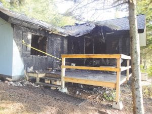 A very quick response by the Lutsen Fire Department with mutual aid from the Tofte and Schroeder Fire Departments on Monday, August 8 kept this Cascade Beach Road cabin from burning entirely and kept the fire from spreading into the vegetation around the cabin. The fire may have started from a lightning strike. The property owner was not home at the time of the fire.