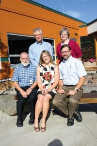 Sawtooth Mountain Clinic medical staff takes a break from the busy clinic. (L-R, seated) Dr. Milan Schmidt, Nurse-Practitioner Lisa Zallar, Dr. Paul Terrill. (L-R, back) Dr. Michael Sampson, Dr. Sandy Stover. (Not pictured: Dr. Jenny Delfs) The clinic is hosting an open house from 4:00 – 6:00 p.m. on Thursday, September 1. Stop by and say hello to our family physicians.