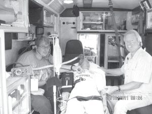 Sheila Costello and Jeff Denniston are North Shore Hospital’s paramedics, ready to ride along with patients that need pain medication or intravenous medication on a transfer to Duluth.