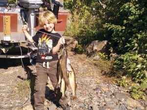 Francis Trout had a fun afternoon of fishing with his grandpa Poot Drouillard of Hovland on the Pigeon River. Francis’ mom, Dawn Drouillard, joined them and they brought home a nice stringer of walleyes for grandma Joyce to fry up for dinner.