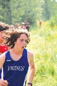 Joey Chmelik was the second Viking at the Eveleth Golden Bear cross-country meet, finishing 36th overall.