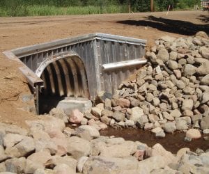 This new culvert on County Road 6 at Little Devil’s Track River is a beauty. The work was just recently completed. Other new culverts throughout the county are waiting in the wings for the person power and other resources to install them.