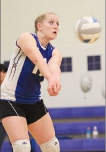 Bekah Laky worked out very hard during the off-season and all of her hard work has paid off handsomely for the Vikings as she has been rock steady (and sometimes spectacular) in her play for the Vikings this fall.