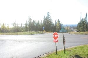 This lot on the south side of the new Gunflint Trail, on the corner of Fourth Avenue West and the Gunflint, has been selected as the site of a new community center.