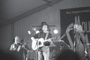 The North Shore loved having Mountain Stage in Grand Marais. Tune in on Saturday, October 29 for the broadcast of the first show taped at North House Folk School. The second show in November will feature Nashville songwriter Jon Vezner (center), pictured here with Jeff Gilkenson and Kathy Mattea.