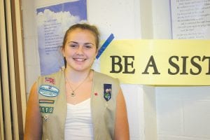 MaeAnna LaFavor received her Girl Scout Silver award at the Girl Scout Investiture on Thursday, October 27. MaeAnna earned the award in part, for her efforts to bring a special reading system to Cook County Schools for dyslexic students. Her mother, Scout Leader Laura LaFavor, had the privilege of presenting the Silver award to MaeAnna.