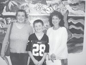 Teachers Tracy Paro of Oshki Ogimaag (left) and Kathleen O’Neill of Sawtooth Mountain Elementary are the first recipients of a new scholarship, the Frank DiMaio Fund for Creativity and Experimentation. With them is Jordan, one of the students who will benefit from what the new fund will offer.