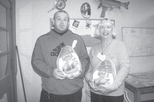 Something to be thankful for—a Thanksgiving turkey! Congratulations to the winners of the “Win a Thanksgiving Turkey” contest. Brett Pelto of Grand Marais, Kathy Kippley of Grand Marais (pictured with turkeys) and Janis Deschampe of Grand Portage were drawn from the over 40 entries we received in the contest to find the hidden turkey in the November 12, 2011 issue of the Cook County News-Herald. They spotted the Howard Sivertson bear and turkey on page A12. Thanks to Gene's Foods for donating the turkeys. We hope everyone had a very happy Thanksgiving!