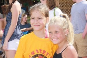 Photo by Andrea Peterson Lucy Shaw (left) and Paige Everson competed in the national logrolling tournament in Hudson, Wisconsin on Saturday, November 19. Shaw placed first in log rolling and speed birling and Paige placed fourth in each event.