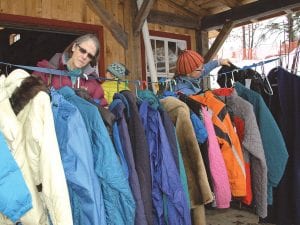 The Great Gear & Ski Swap has become a wonderful winter shopping experience. People can purchase skis, skates, winter camping gear— or coats. There was a great selection of winter jackets on hand at the swap this year.